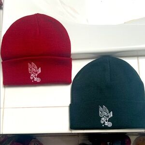 Eagle 🦅 Cuff Beanie Hat with Pickleball, Tennis, PingPong Emblem Green or Maroon